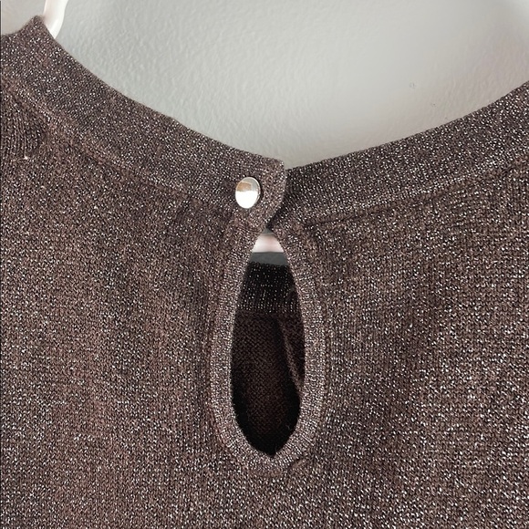 Liz Claiborne Elegant Metallic Brown Sweater Size XXL - Picture 7 of 9